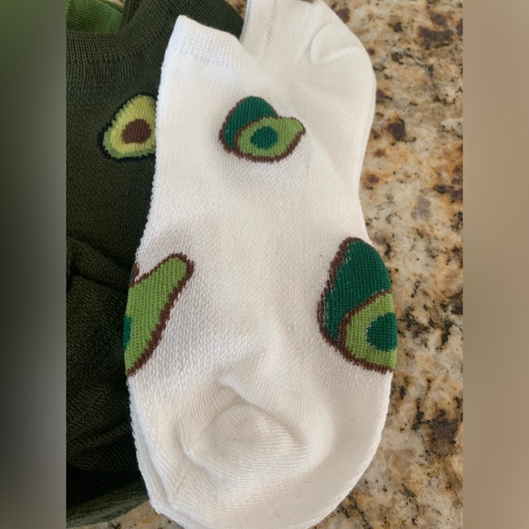 NWT 5 pairs of Avocado themed socks OS super cute - Picture 3 of 9